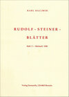 Buchcover Rudolf-Steiner-Blätter Nr. 2