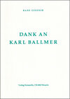 Buchcover Dank an Karl Ballmer