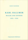 Buchcover Karl Ballmer Maler und Denker