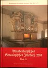 Buchcover Brandenburgisches Genealogisches Jahrbuch 2018