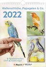 Buchcover Kalender Wellensittiche, Papageien & Co 2022