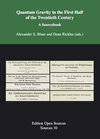 Buchcover Quantum Gravity in the First Half of the Twentieth Century