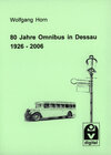 Buchcover 80 Jahre Omnibus in Dessau