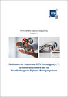 Buchcover Positionen der Deutschen MTM-Vereinigung e. V. zu Assistenzsystemen und zur Verarbeitung von digitalen Bewegungsdaten