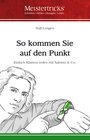 Buchcover So kommen Sie auf den Punkt