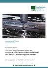 Buchcover Aktuelle Herausforderungen der Industrie 4.0 in Deutschland am Beispiel des Berufs „Zerspanungsmechaniker“