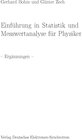 Buchcover Einführung in Statistik und Messwertanalyse für Physiker