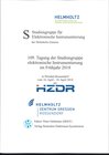 Buchcover 109. Tagung der Studiengruppe elektronische Instrumentierung im Frühjahr 2018