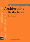 Buchcover Archivrecht für die Praxis