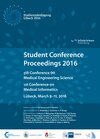 Buchcover Student Conference Proceedings 2016