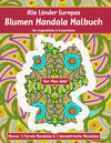 Buchcover Alle Länder Europas Blumen Mandala Malbuch