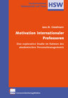 Buchcover Motivation internationaler Professoren