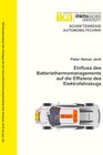 Buchcover Einfluss des Batteriethermomanagements auf die Effizienz des Elektrofahrzeugs