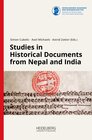 Buchcover Studies in Historical Documents from Nepal and India