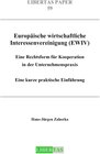 Buchcover Europäische wirtschaftliche Interessenvereinigung (EWIV)