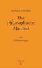 Buchcover Das philosophische Manifest mit Erläuterungen