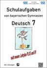 Buchcover Deutsch 7 , Schulaufgaben von bayerischen Gymnasien (G9) mit Lösungen