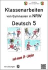 Buchcover Deutsch 5, Klassenarbeiten von Gymnasien (G9) in NRW mit Lösungen