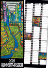 Buchcover Hundertwasser Streifenkalender Art 2021