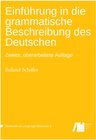 Buchcover Einführung in die grammatische Beschreibung des Deutschen