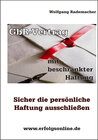 Buchcover GbR-Vertrag mit beschränkter Haftung