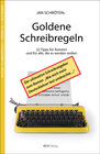 Buchcover Jan Schröters Goldene Schreibregeln