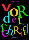 Buchcover Vor der Schrift