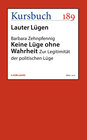 Buchcover Keine Lüge ohne Wahrheit