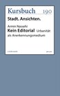 Buchcover Kein Editorial / Kursbuch