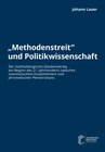 Buchcover „Methodenstreit“ und Politikwissenschaft