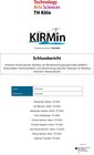Buchcover Schlussbericht. Kritische Infrastrukturen-Resilienz als Mindestversorgungskonzept (KIRMin) - Teilvorhaben: Kommunikation
