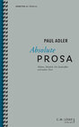 Buchcover Absolute Prosa
