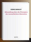 Buchcover Abhandlung über die Prinzipien der menschlichen Erkenntnis