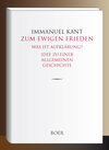 Buchcover Zum ewigen Frieden