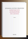 Buchcover Geschichte Alexanders des Großen
