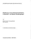 Buchcover Einführung in die Volkswirtschaftslehre in Bachelor- und Master-Studiengängen