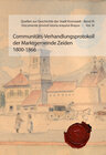 Buchcover Communitäts-Verhandlungsprotokoll der Marktgemeinde Zeiden 1800-1866