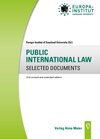 Buchcover PUBLIC INTERNATIONAL LAW SELECTED DOCUMENTS