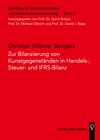 Buchcover Zur Bilanzierung von Kunstgegenständen in Handels-, Steuer- und IFRS-Bilanz