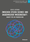 Buchcover Zwischen Citizen Science und akademischer Wissenschaft: