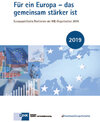 Buchcover Für ein Europa - das gemeinsam stärker ist