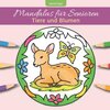 Buchcover Mandalas für Senioren - Tiere und Blumen: Einfaches Malbuch für Erwachsene für innere Ruhe und Entspannung