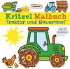 Buchcover Kritzel Malbuch Traktor und Bauernhof ab 2 Jahren