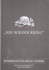 Buchcover Nie wieder Krieg