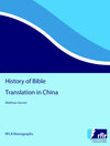 Buchcover History of Bible Translation in China