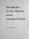 Buchcover Die Sünder in den Händen eines zornigen Gottes