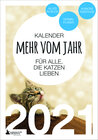 Buchcover Terminkalender 2021: Mehr vom Jahr - für alle, die Katzen lieben