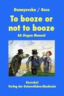 Buchcover To booze or not to booze