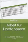 Buchcover Arbeit für Doofe sparen