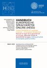Buchcover Handbuch Europäische Sprachkritik Online (HESO) / Sprachpurismus und Sprachkritik. Linguistic purism and language critic